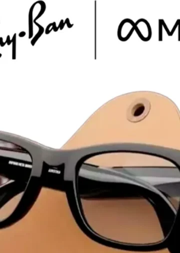 Meta AI smart glasses - front design view