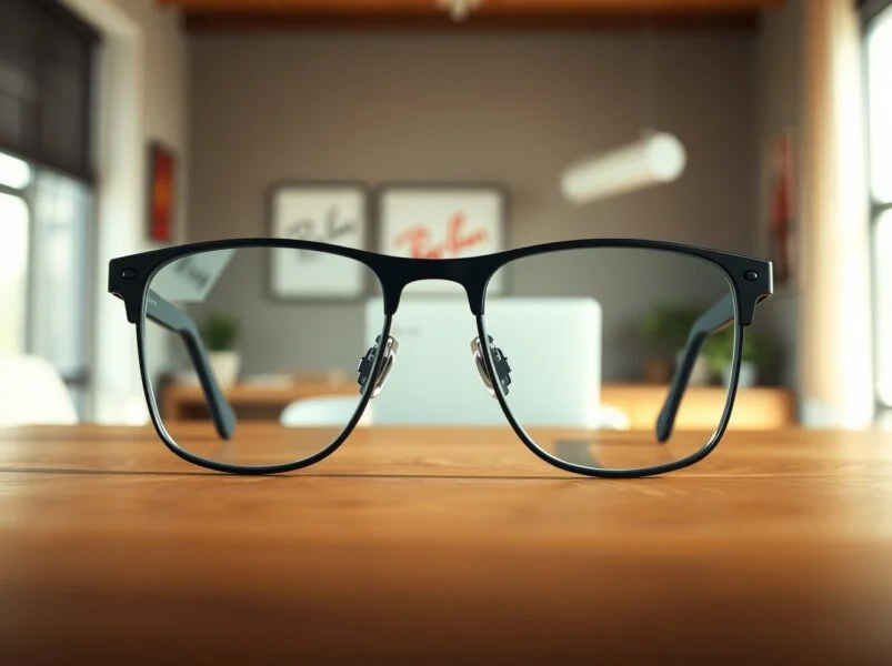 Meta AI smart glasses - side profile