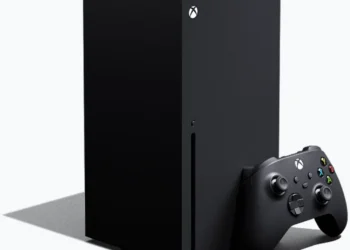 Microsoft Xbox Series X - front design view