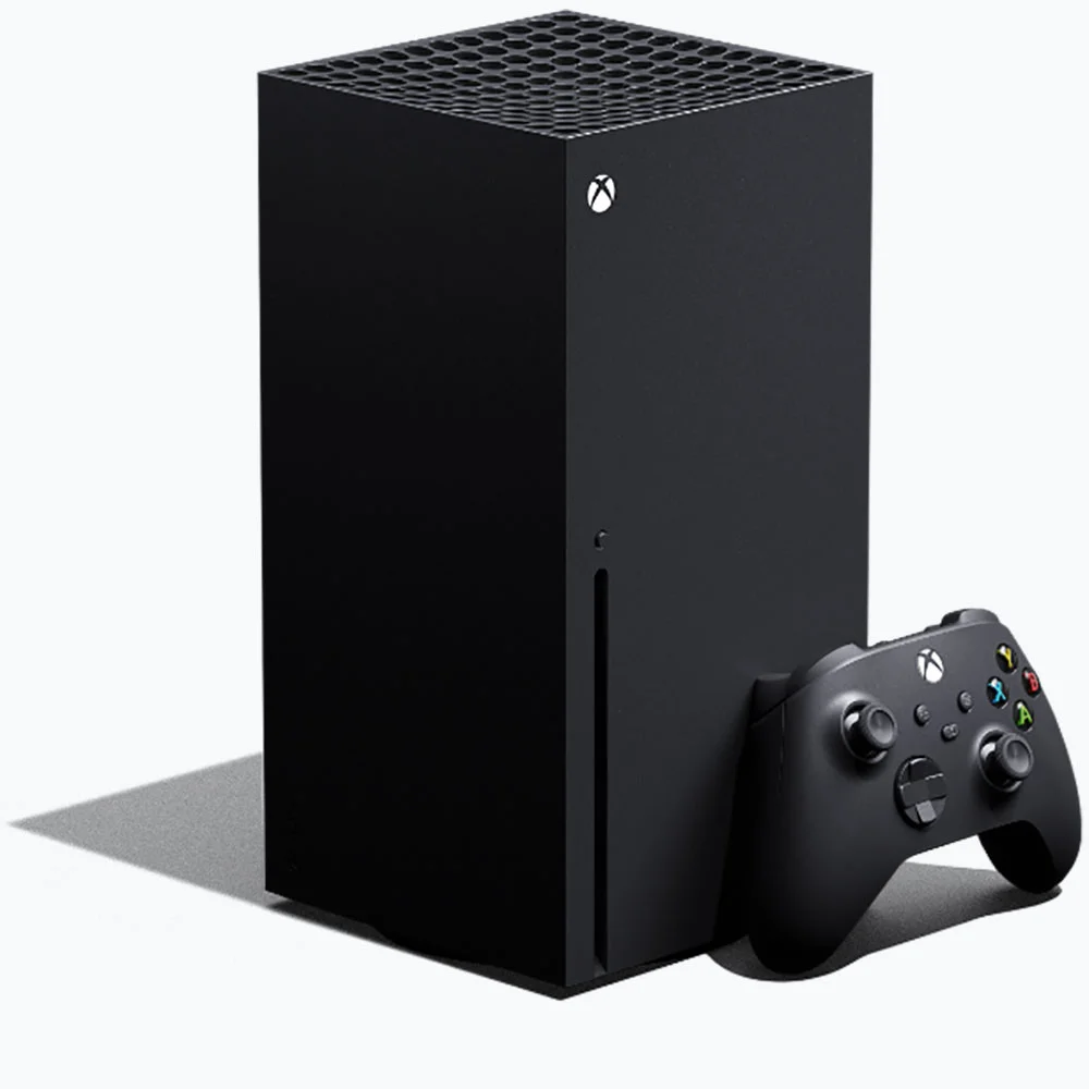 Microsoft Xbox Series X - front design view Microsoft Xbox Series X - front design view