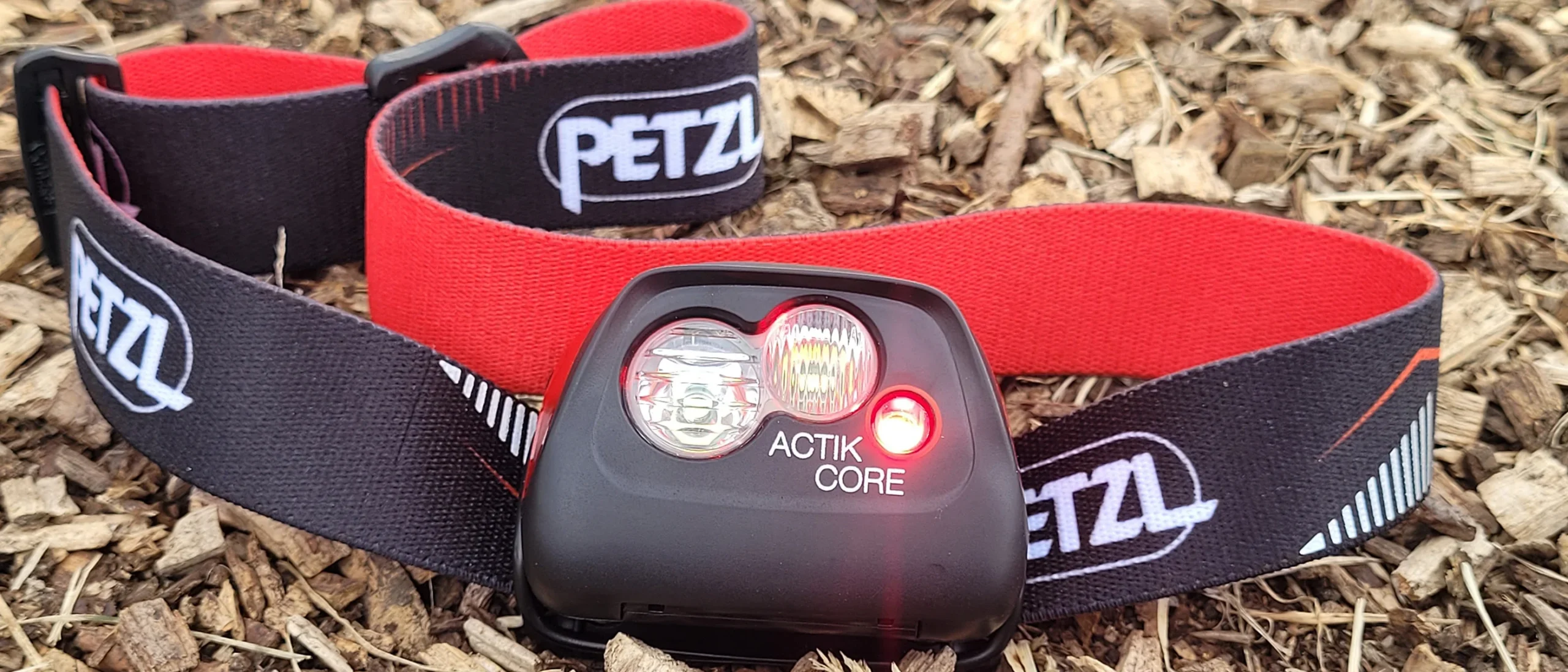 Petzl Actik Core Headlamp - detail closeup