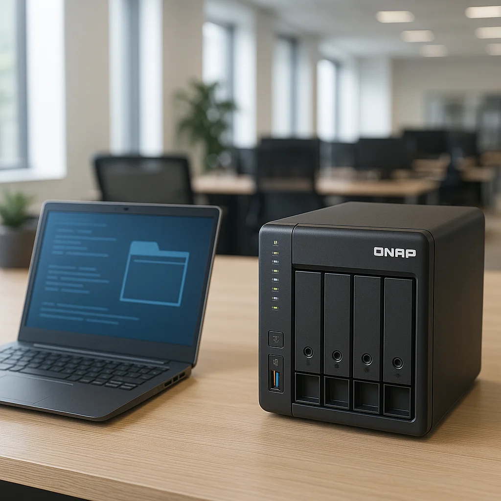 QNAP TS-453D NAS - detail closeup
