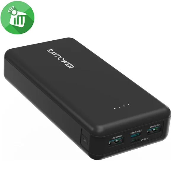 RAVPower PD Pioneer 20000mAh - side profile