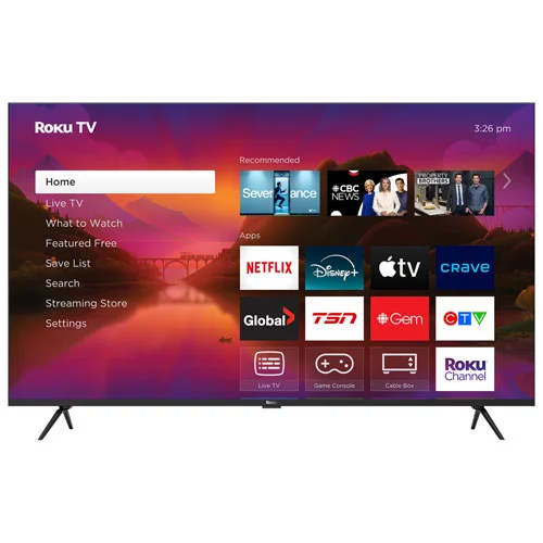 Roku Plus Series 4K QLED TV - side profile