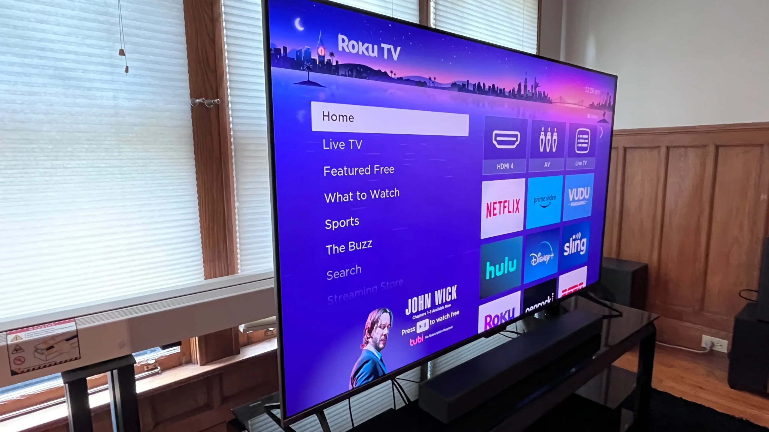 Roku Plus Series 4K QLED TV - detail closeup