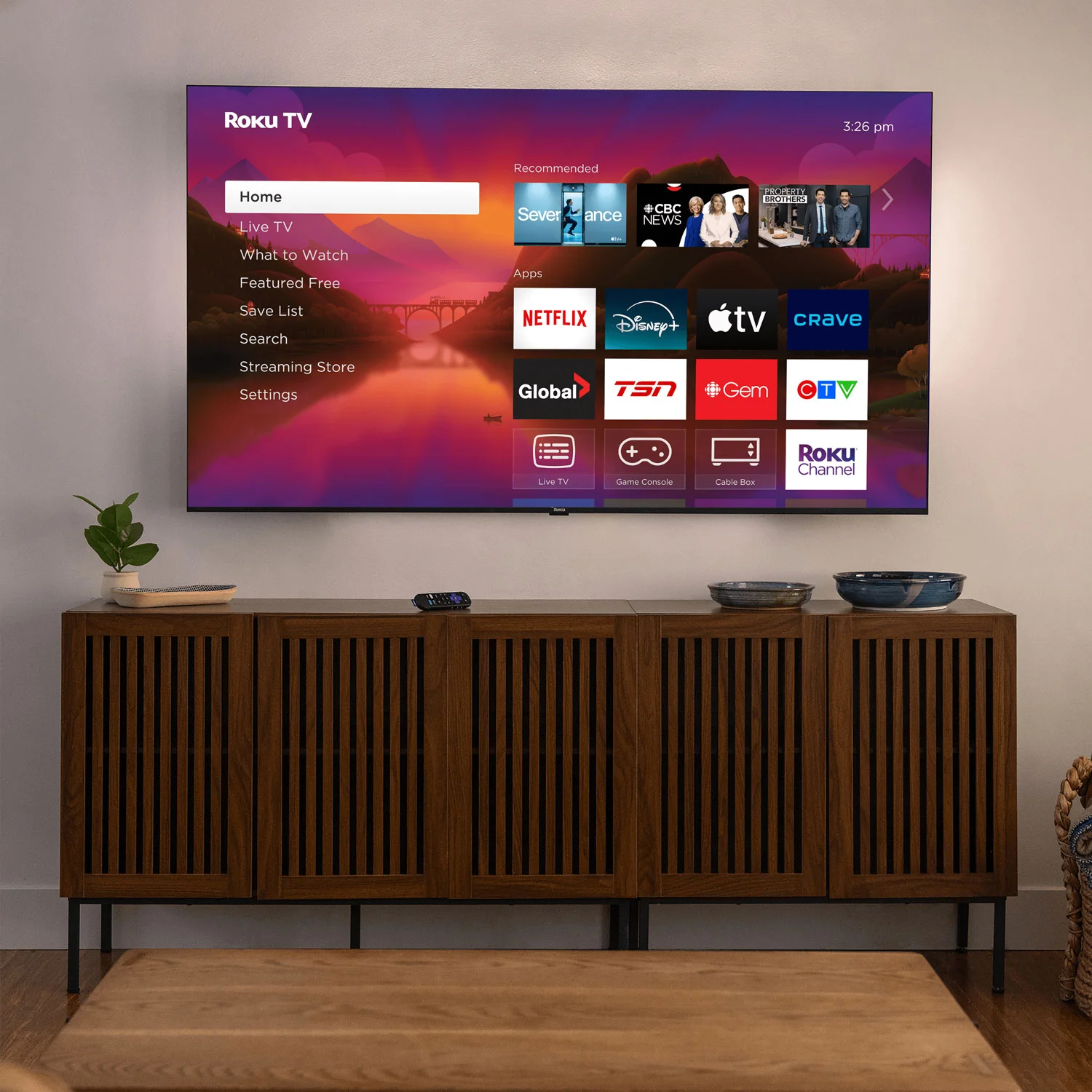 Roku Plus Series 4K QLED TV - in-use shot