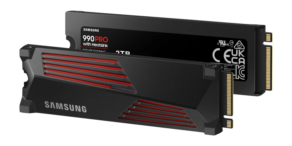 Samsung 990 PRO SSD - front design view