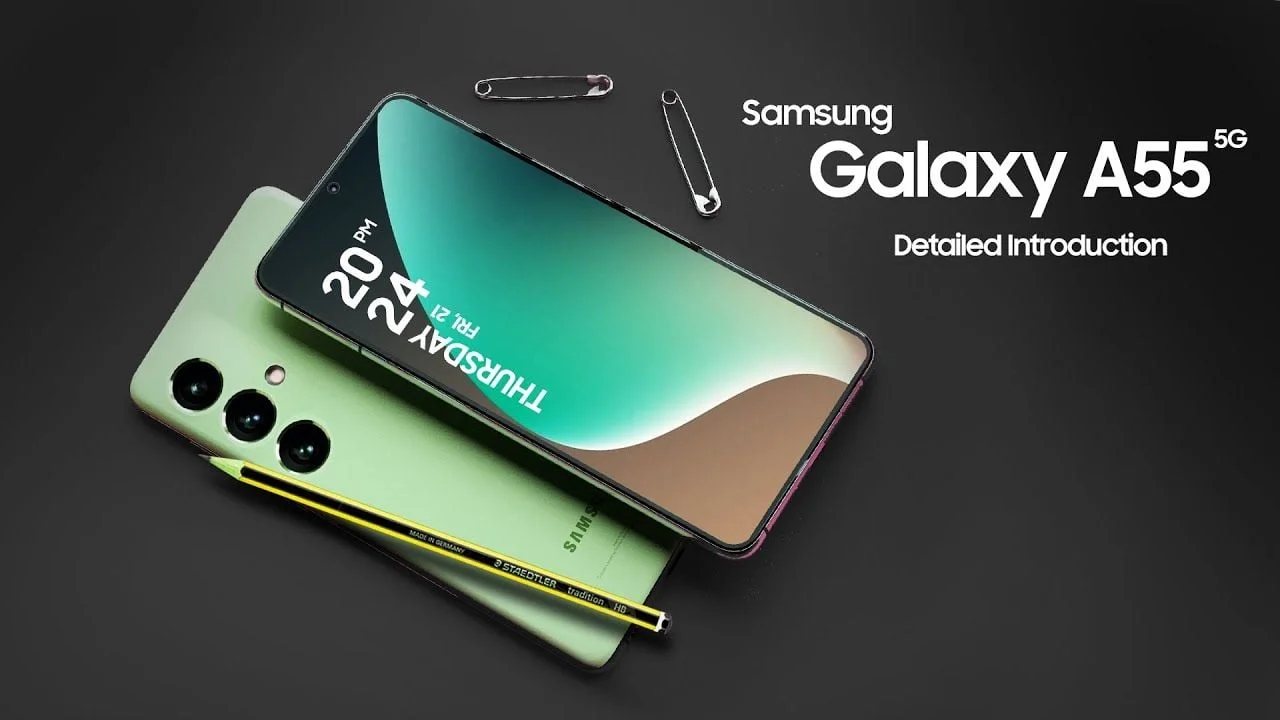 Samsung Galaxy A55 5G - detail closeup