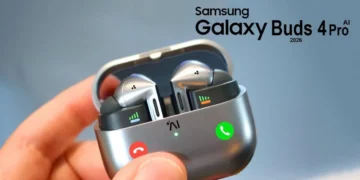 Samsung Galaxy Buds 4 and 4 Pro - front design view