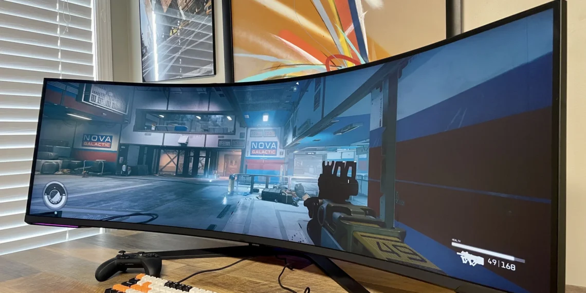 Samsung Odyssey G9 Neo - front design view