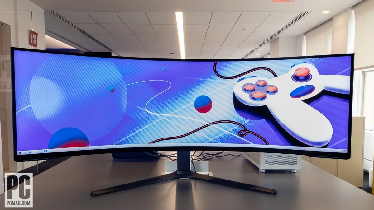 Samsung Odyssey G9 Neo - detail closeup