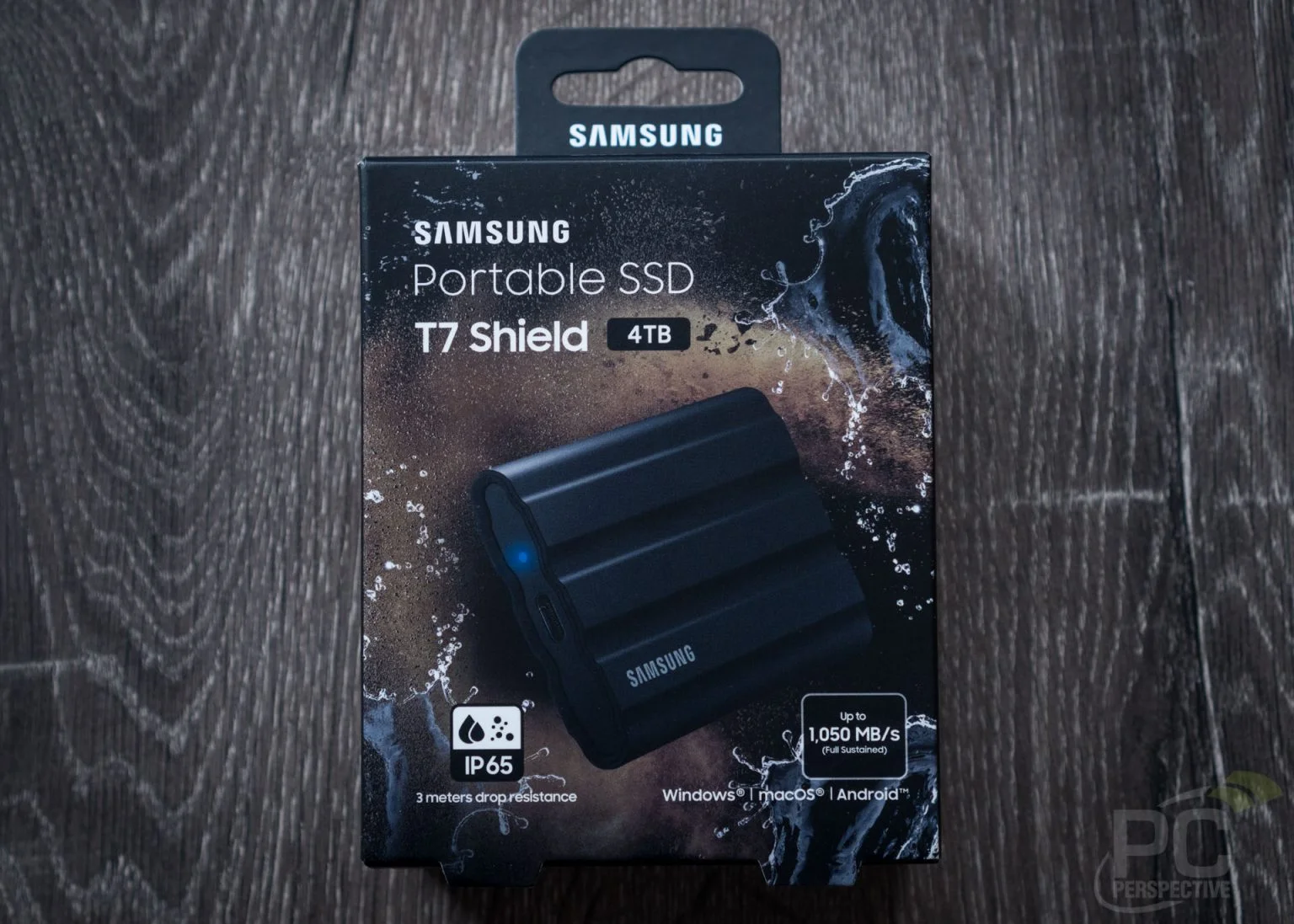 Samsung T7 Shield Portable SSD - in-use shot