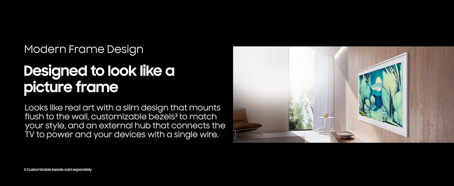 Samsung The Frame QLED 4K TV (2025) - detail closeup