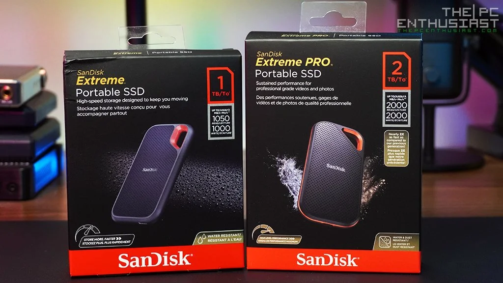 SanDisk Extreme Pro Portable SSD V2 - side profile SanDisk Extreme Pro Portable SSD V2 - side profile