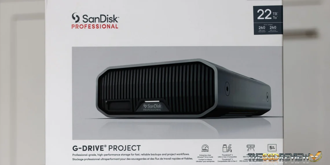 SanDisk Professional G-Drive SSD - front design view