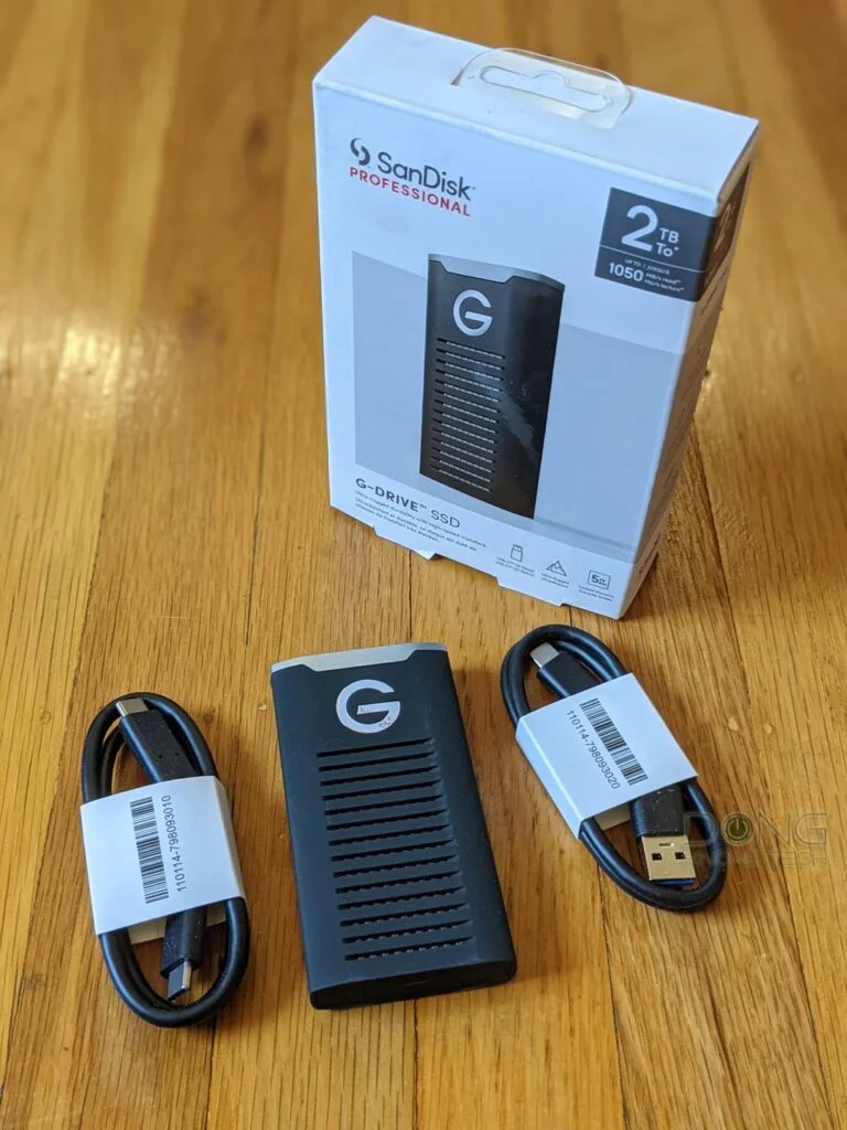 SanDisk Professional G-Drive SSD - side profile SanDisk Professional G-Drive SSD - side profile