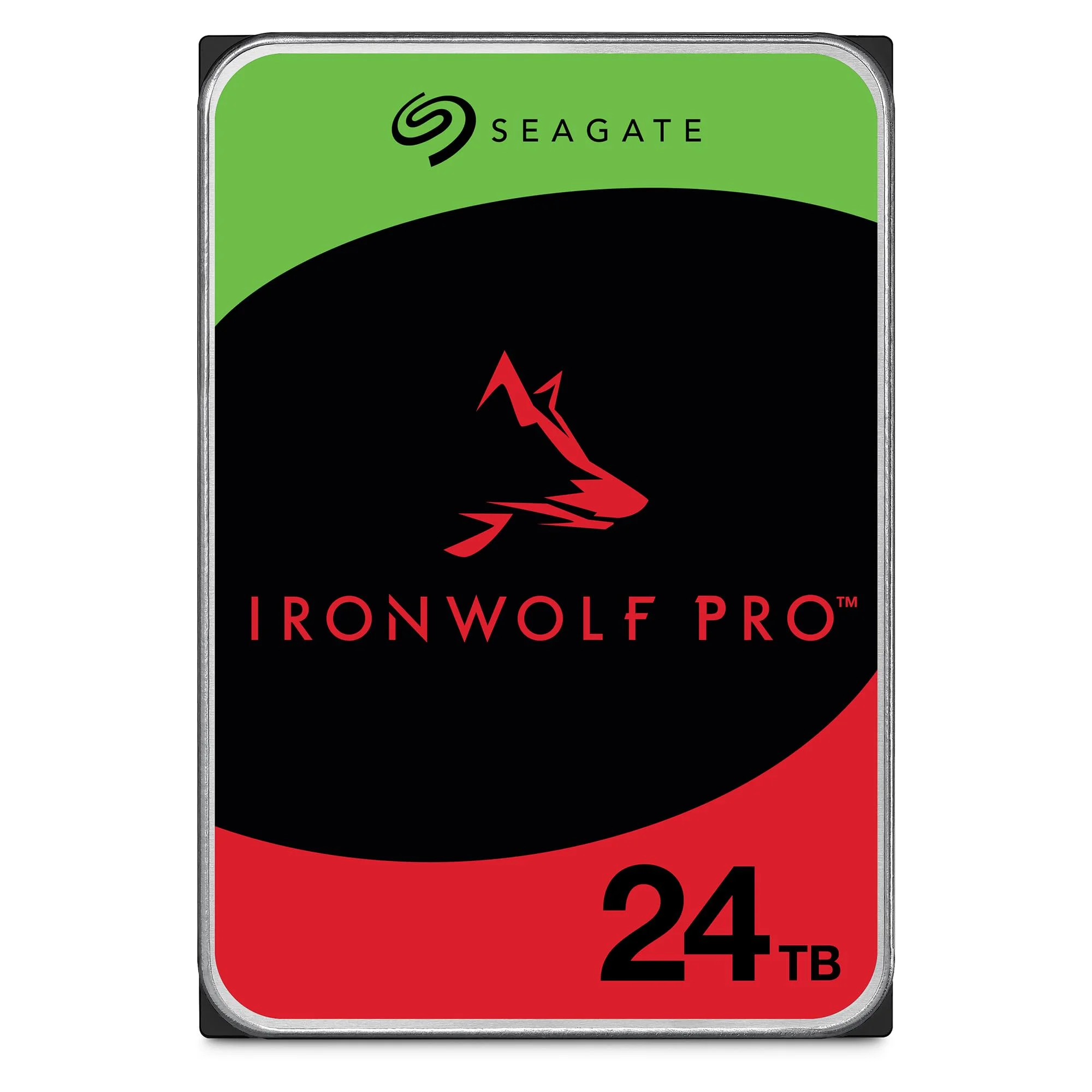 Seagate IronWolf Pro NAS HDD - detail closeup Seagate IronWolf Pro NAS HDD - detail closeup