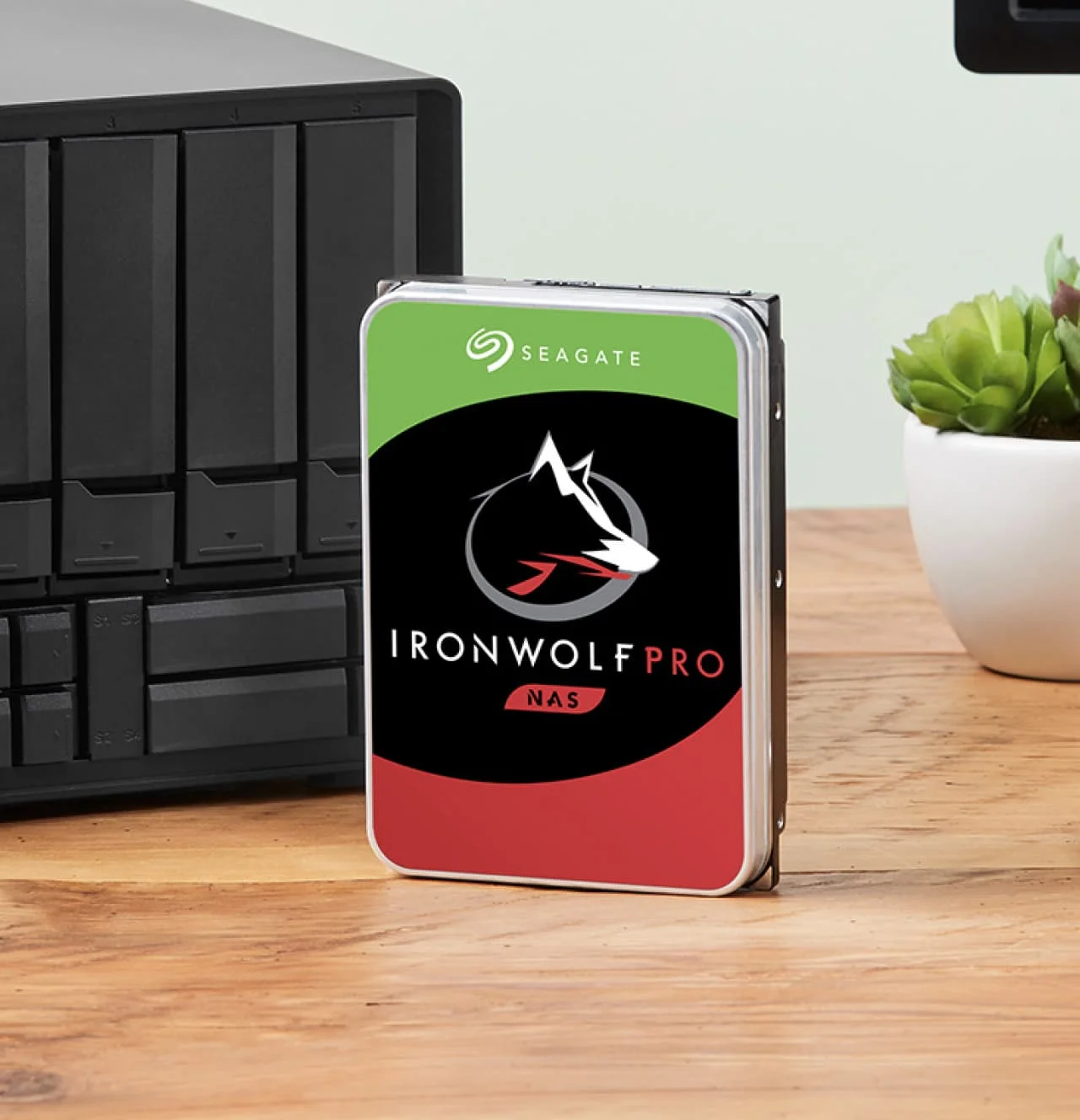 Seagate IronWolf Pro NAS HDD - in-use shot Seagate IronWolf Pro NAS HDD - in-use shot