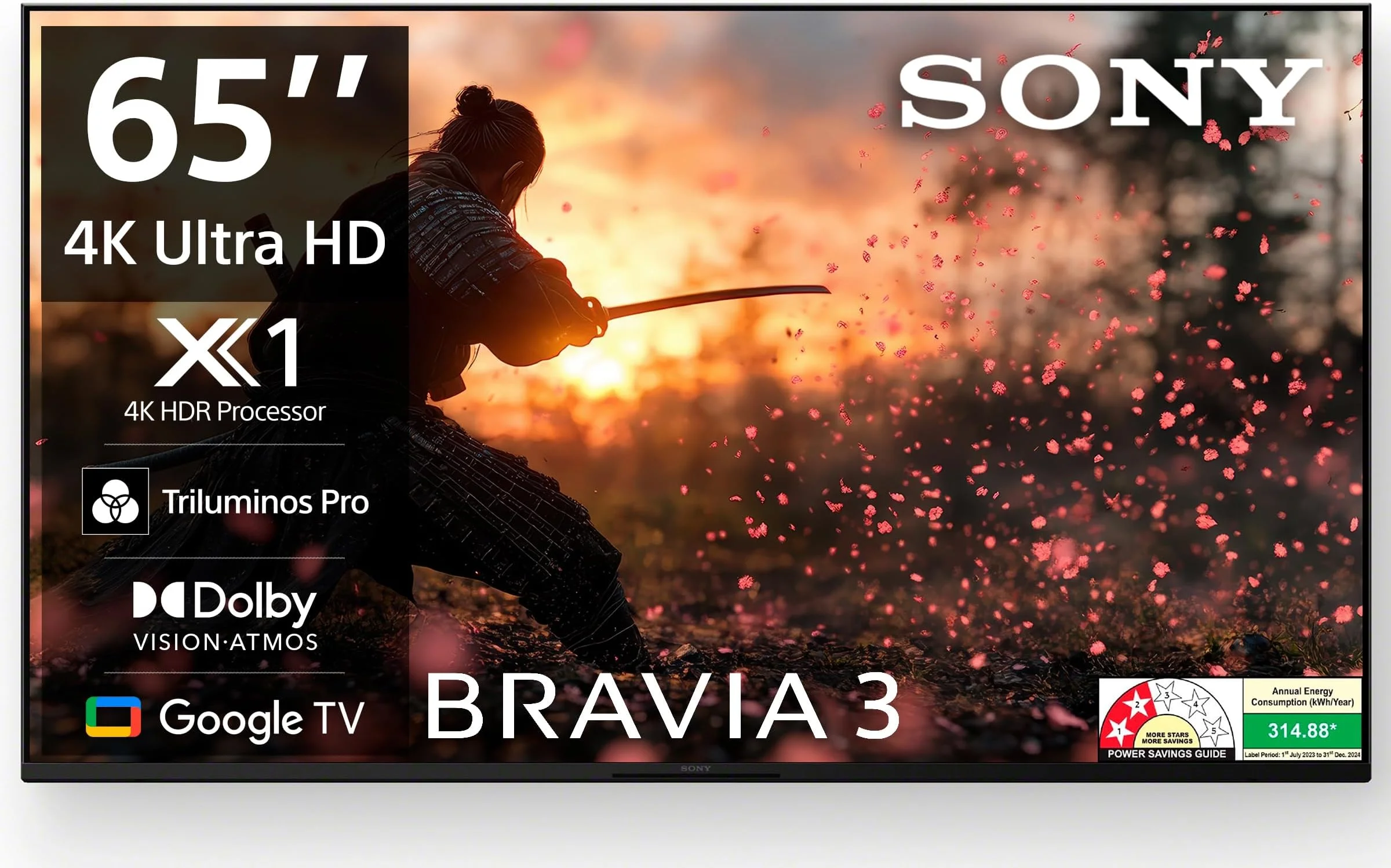 Sony Bravia 8 OLED 4K TV - detail closeup Sony Bravia 8 OLED 4K TV - detail closeup