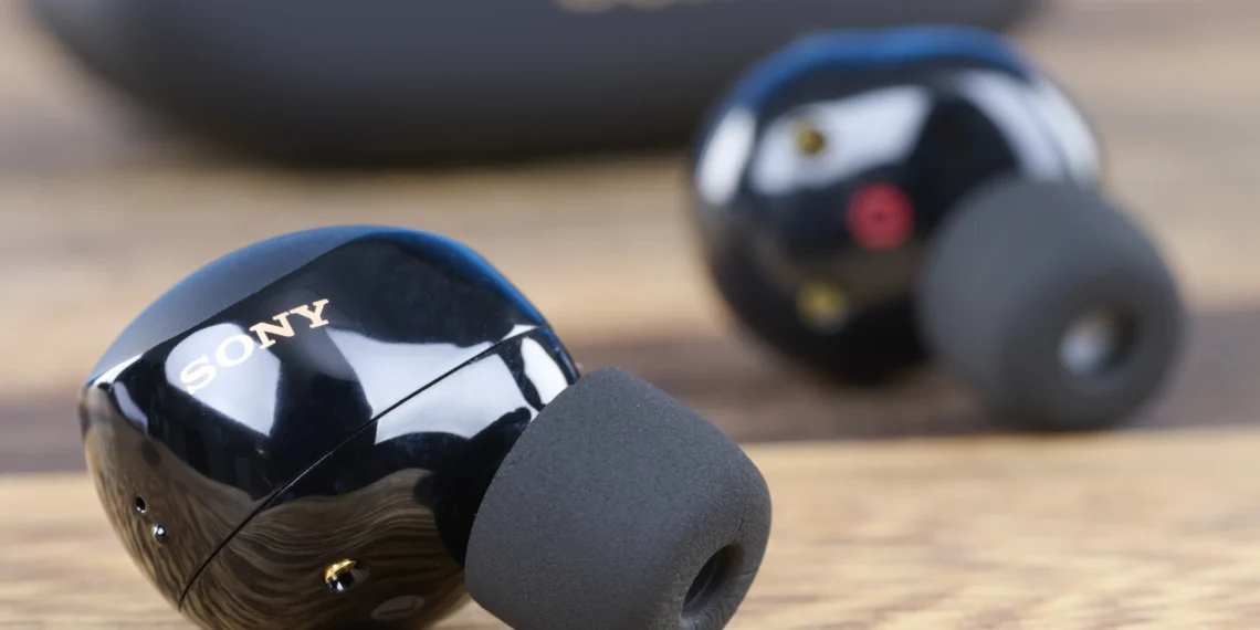 Sony WF-1000XM5 - front design view