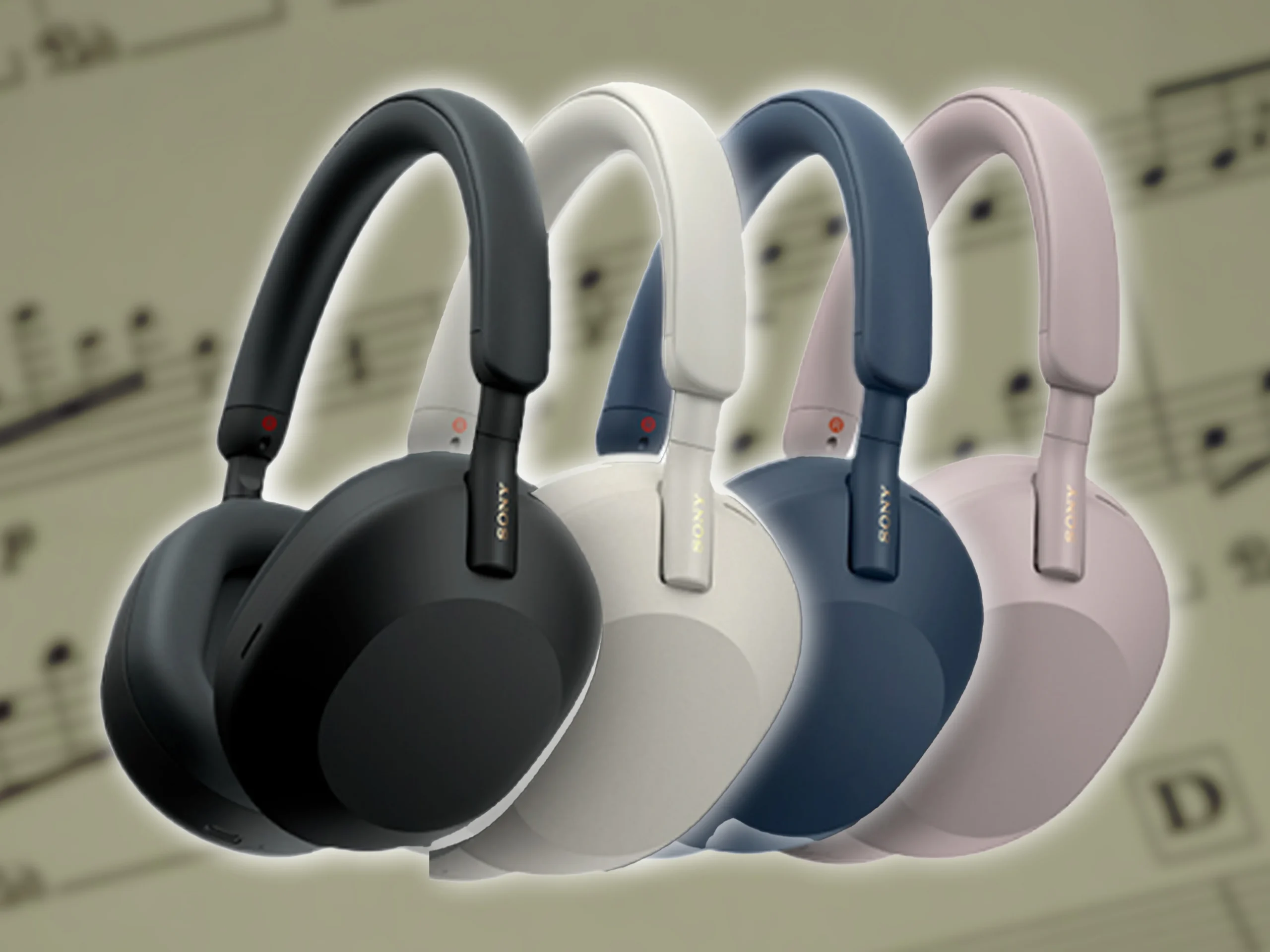 Sony WH-1000XM5 - detail closeup Sony WH-1000XM5 - detail closeup