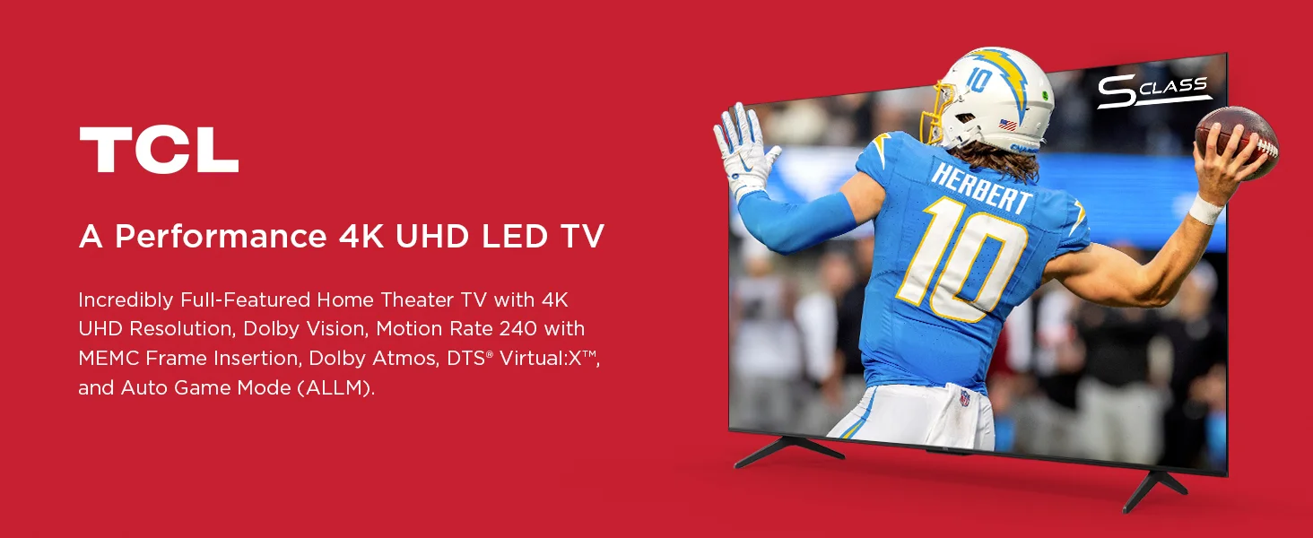 TCL S5 4K LED TV - detail closeup