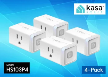 TP-Link Kasa Smart Plug HS103P4 - in-use shot