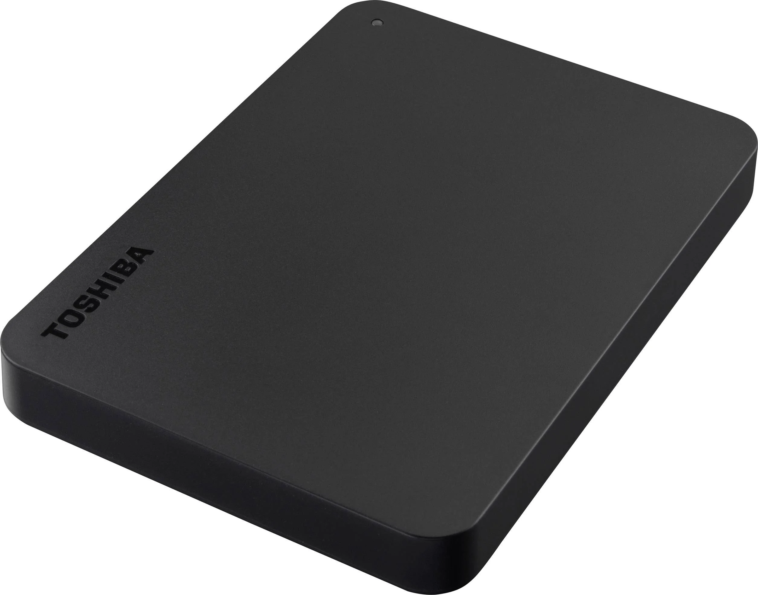 Toshiba Canvio Basics External Hard Drive - detail closeup