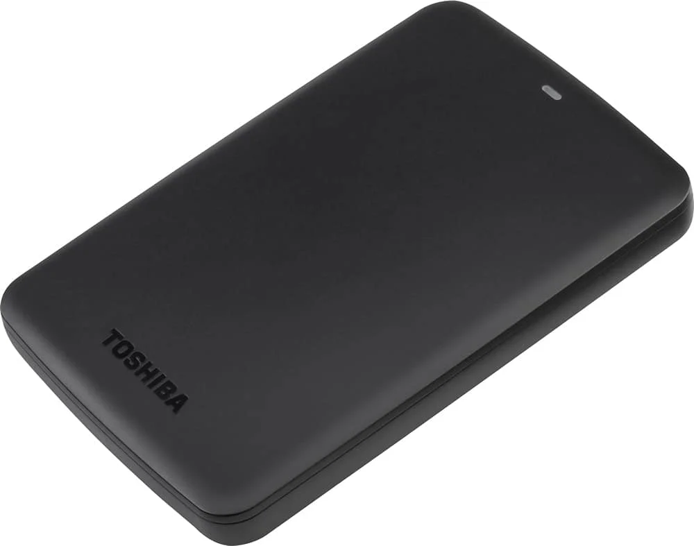 Toshiba Canvio Basics External Hard Drive - in-use shot
