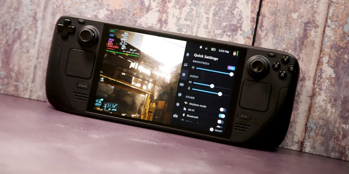 Valve Steam Deck OLED - front design view