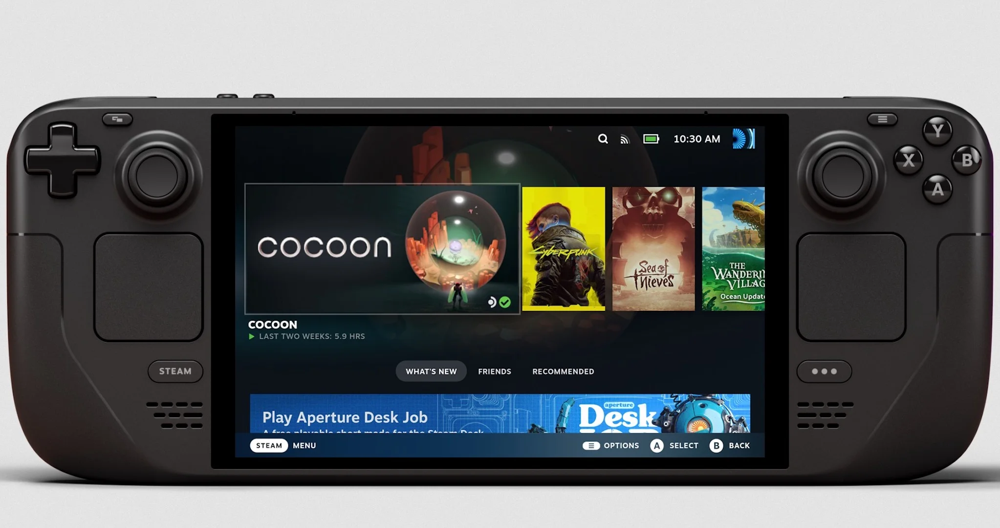 Valve Steam Deck OLED - detail closeup