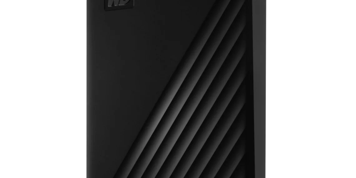 WD My Passport External Hard Drive - front design view