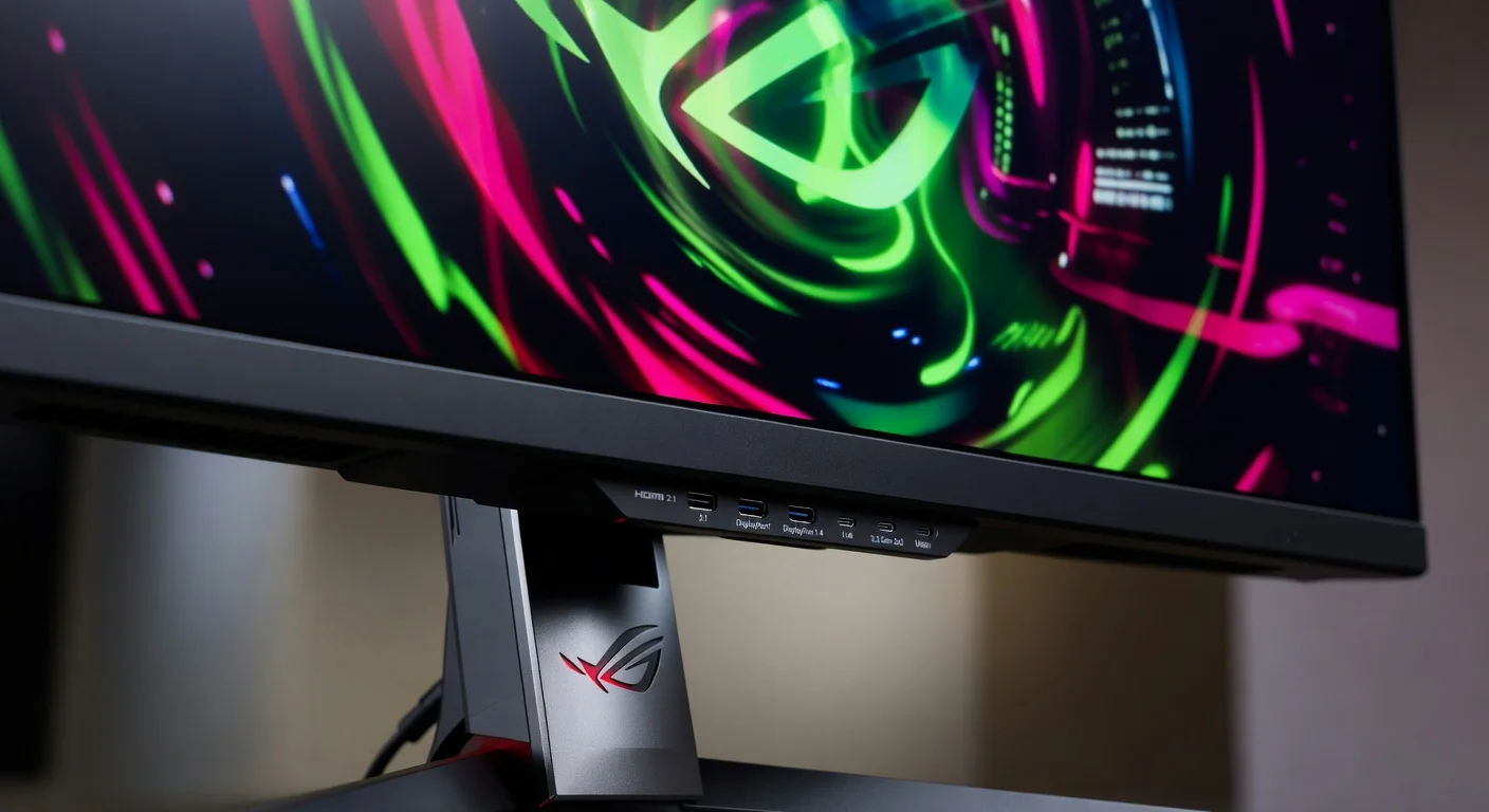 ASUS ROG Swift PG42UQ2 - detail closeup