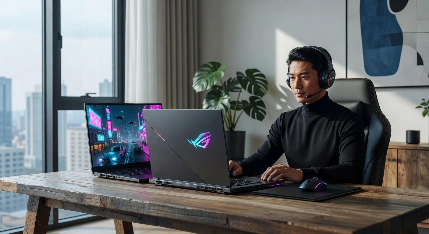 ASUS ROG Zephyrus G16 (2026 Edition) - in-use shot ASUS ROG Zephyrus G16 (2026 Edition) - in-use shot