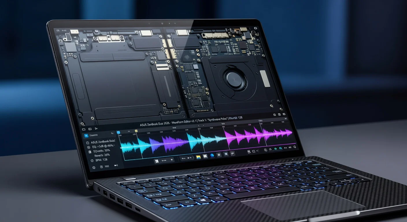 ASUS ZenBook Duo (2026) - detail closeup