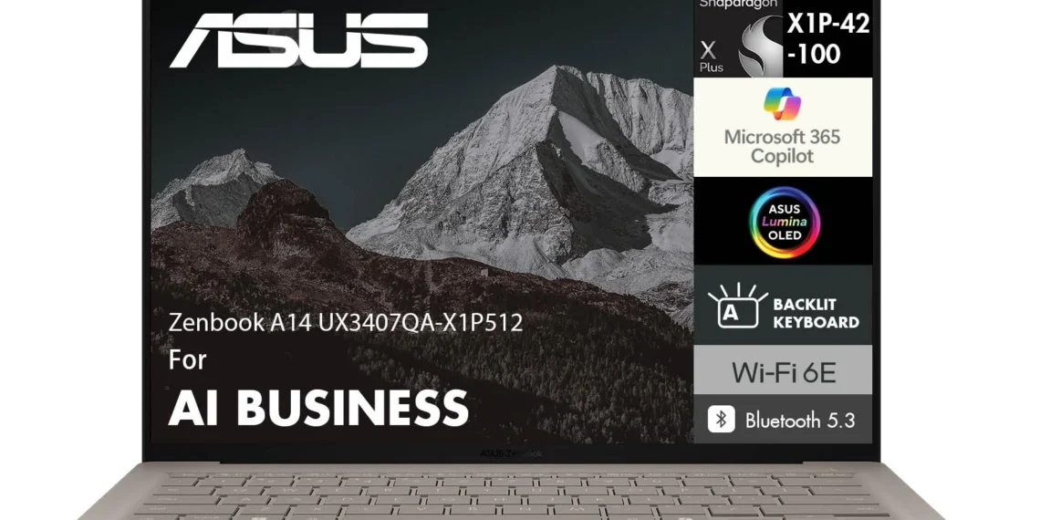 ASUS Zenbook A14 — official Amazon product image