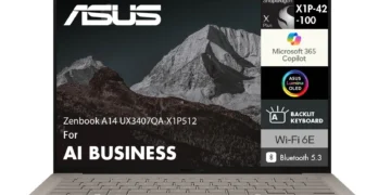 ASUS Zenbook A14 — official Amazon product image