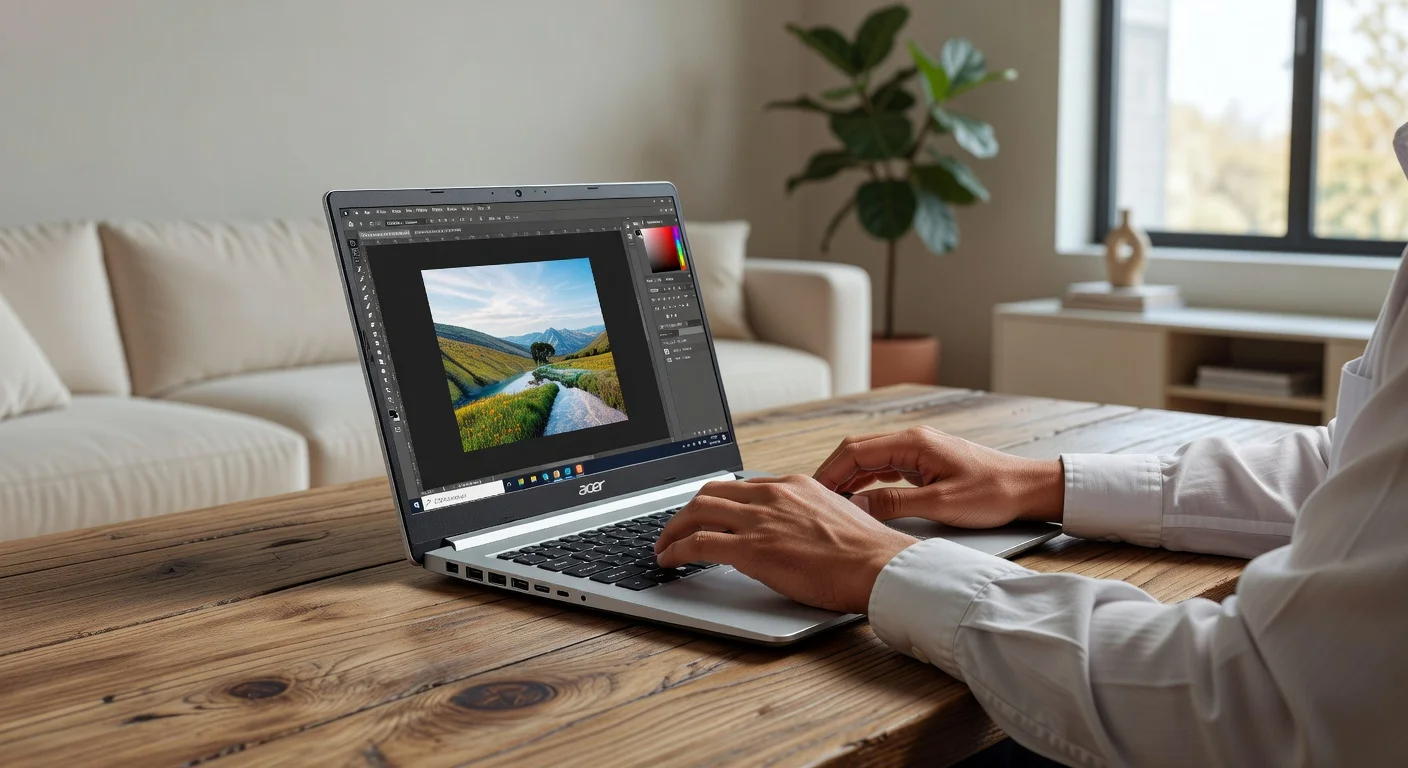 Acer Aspire 3 (A315-59) - detail closeup