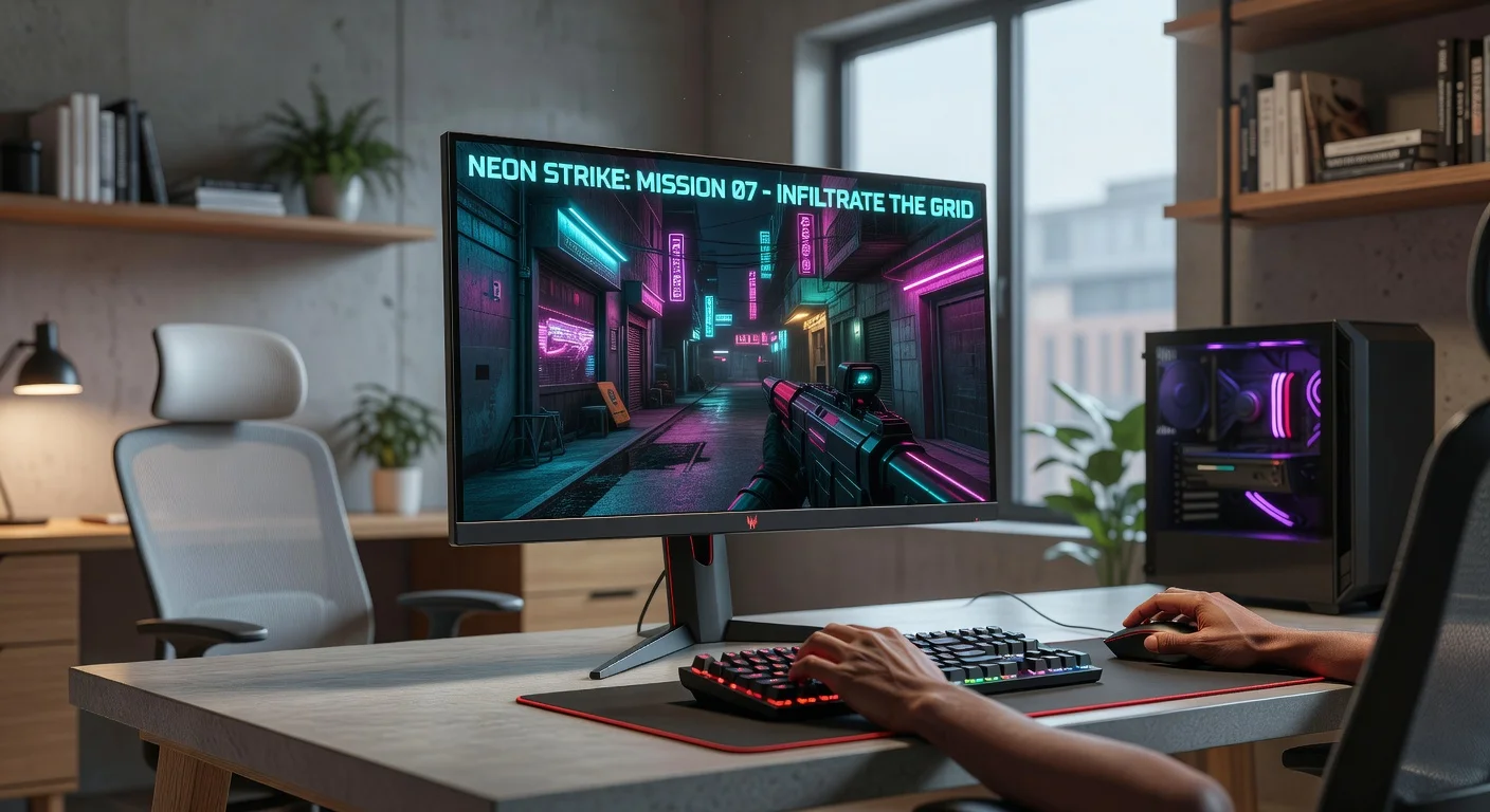 Acer Predator X27U Mark II - in-use shot