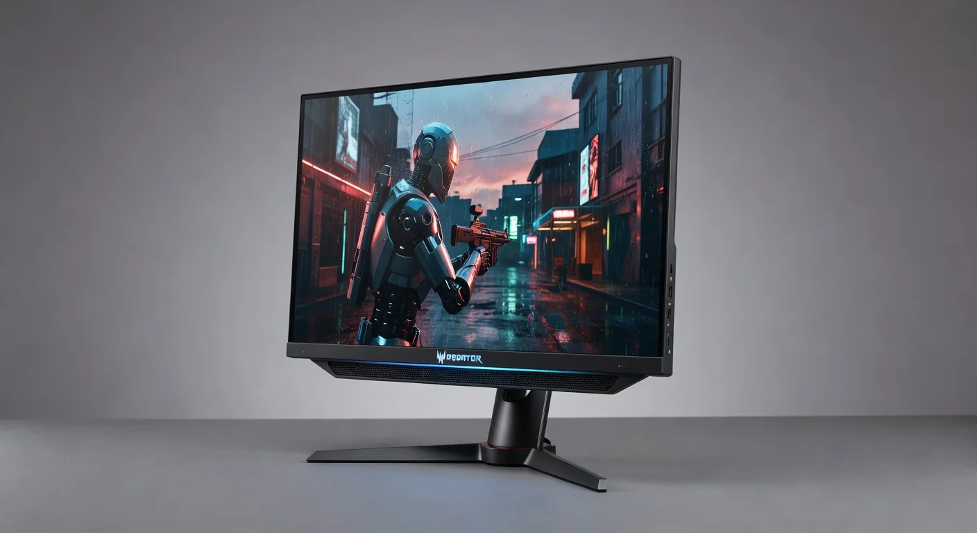 Acer Predator X27U Pro - detail closeup Acer Predator X27U Pro - detail closeup