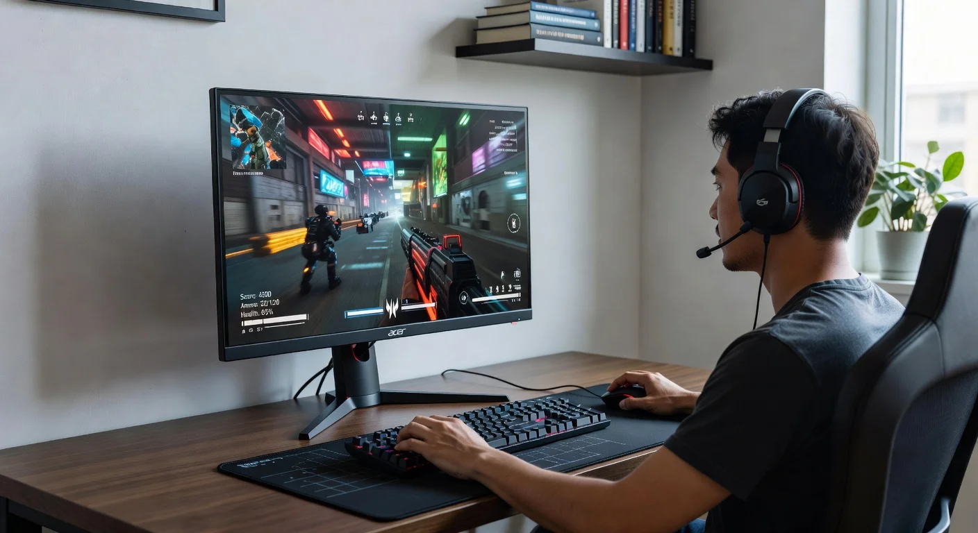 Acer Predator X27U Pro - in-use shot