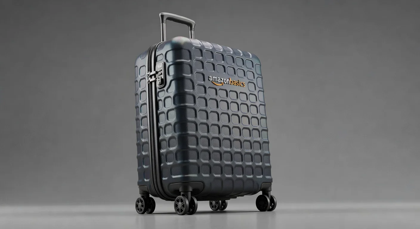 Amazon Basics Hardside Spinner 28-Inch - detail closeup