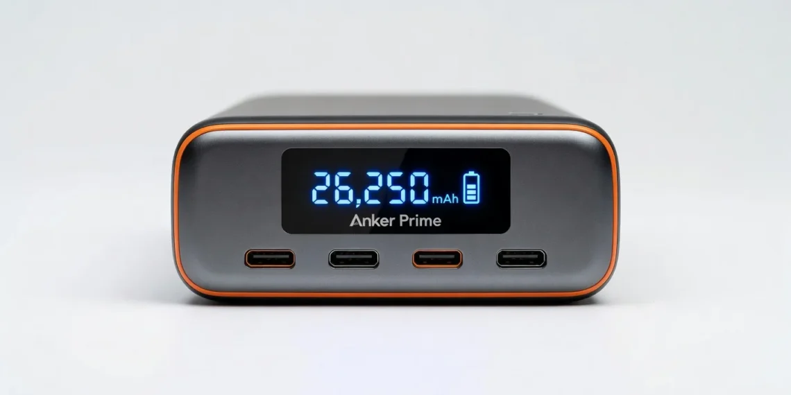 Anker Prime 26250mAh - front design view