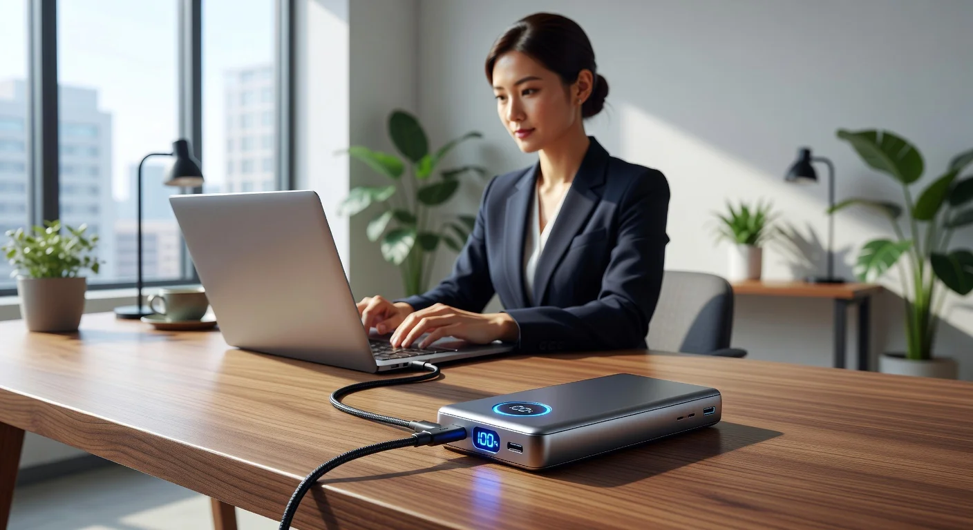 Anker Prime 26250mAh - in-use shot