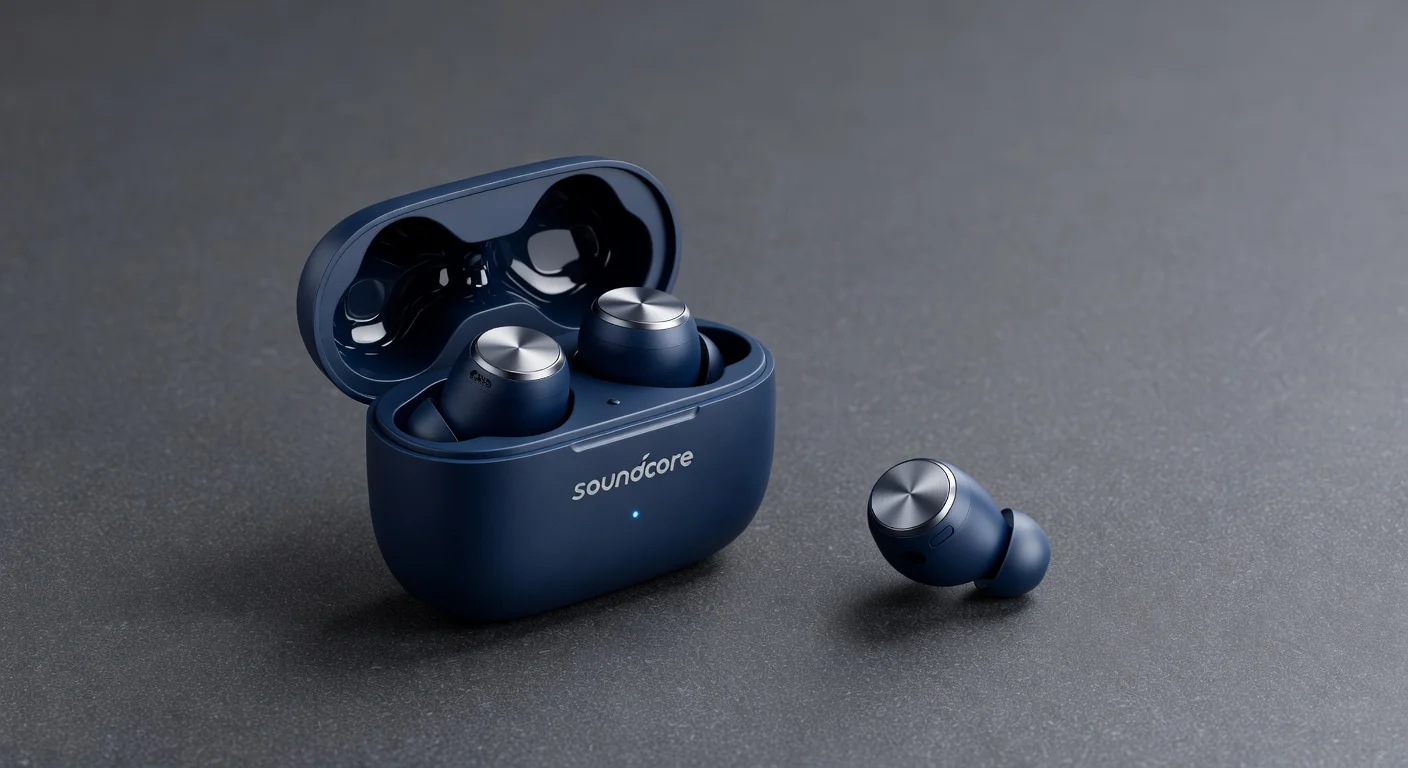 Anker Soundcore Liberty 4 NC - detail closeup Anker Soundcore Liberty 4 NC - detail closeup