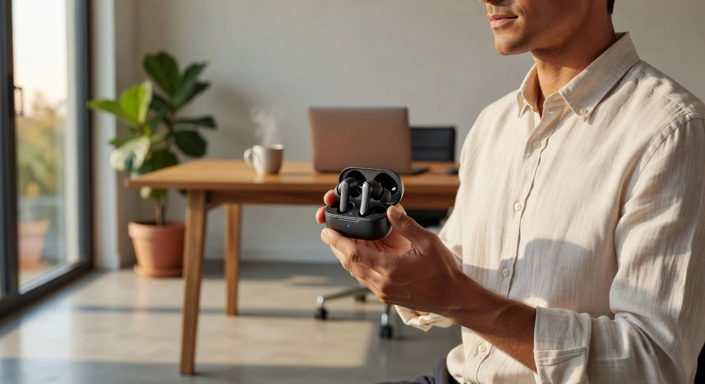 Anker Soundcore Liberty 4 NC - in-use shot Anker Soundcore Liberty 4 NC - in-use shot