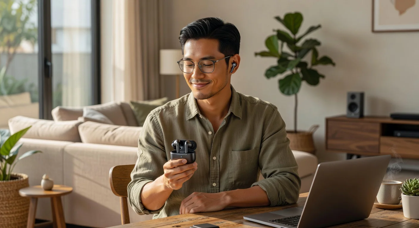 Anker Soundcore Liberty 5 Pro - in-use shot