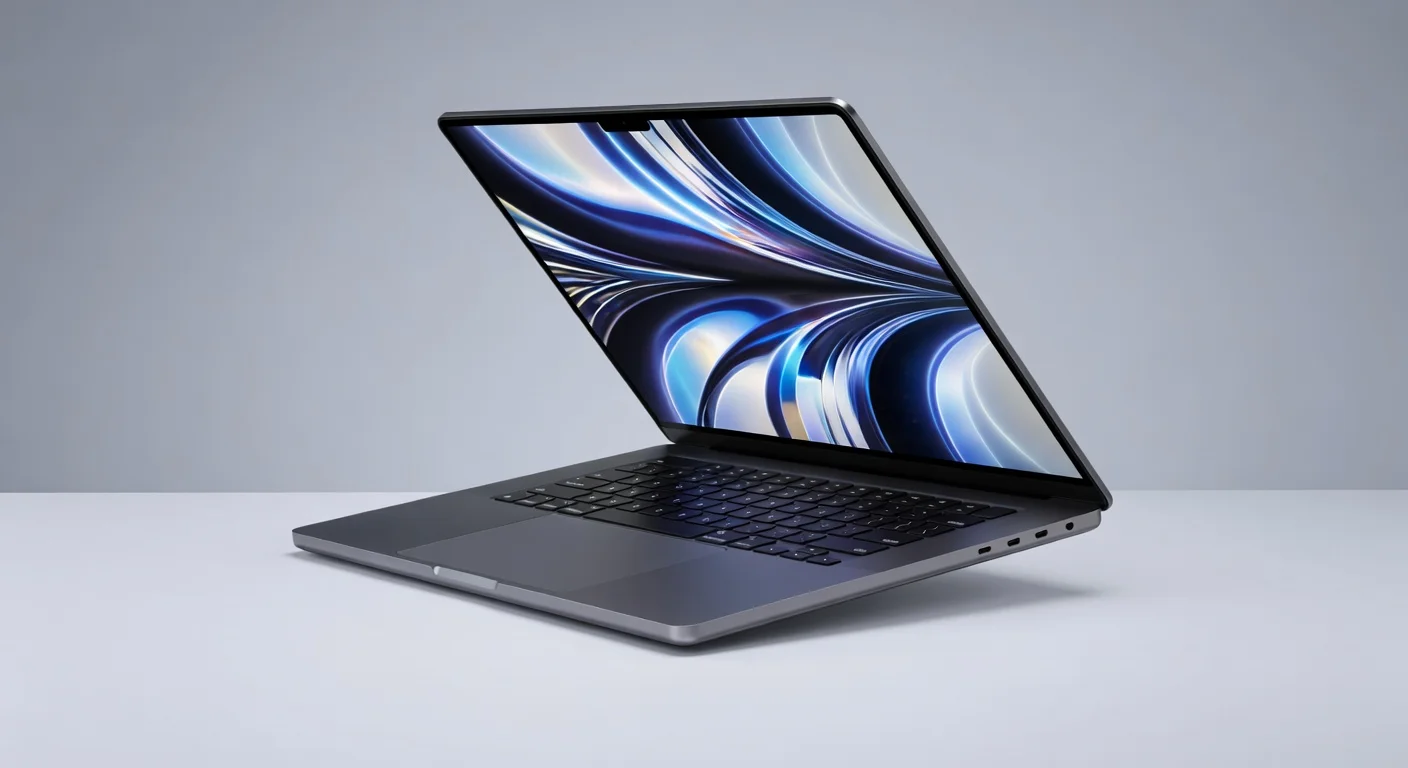 Apple MacBook Pro 14 M5 - detail closeup