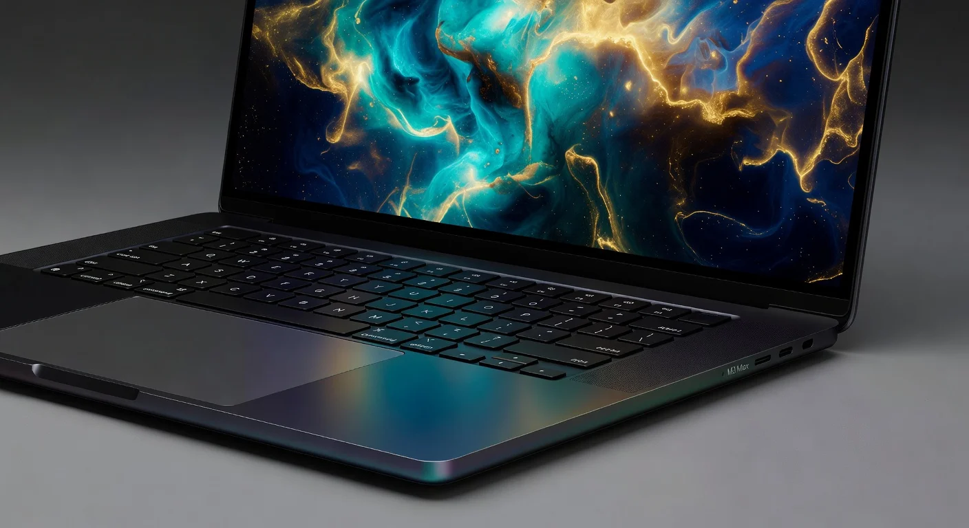 Apple MacBook Pro M3 Max - detail closeup Apple MacBook Pro M3 Max - detail closeup