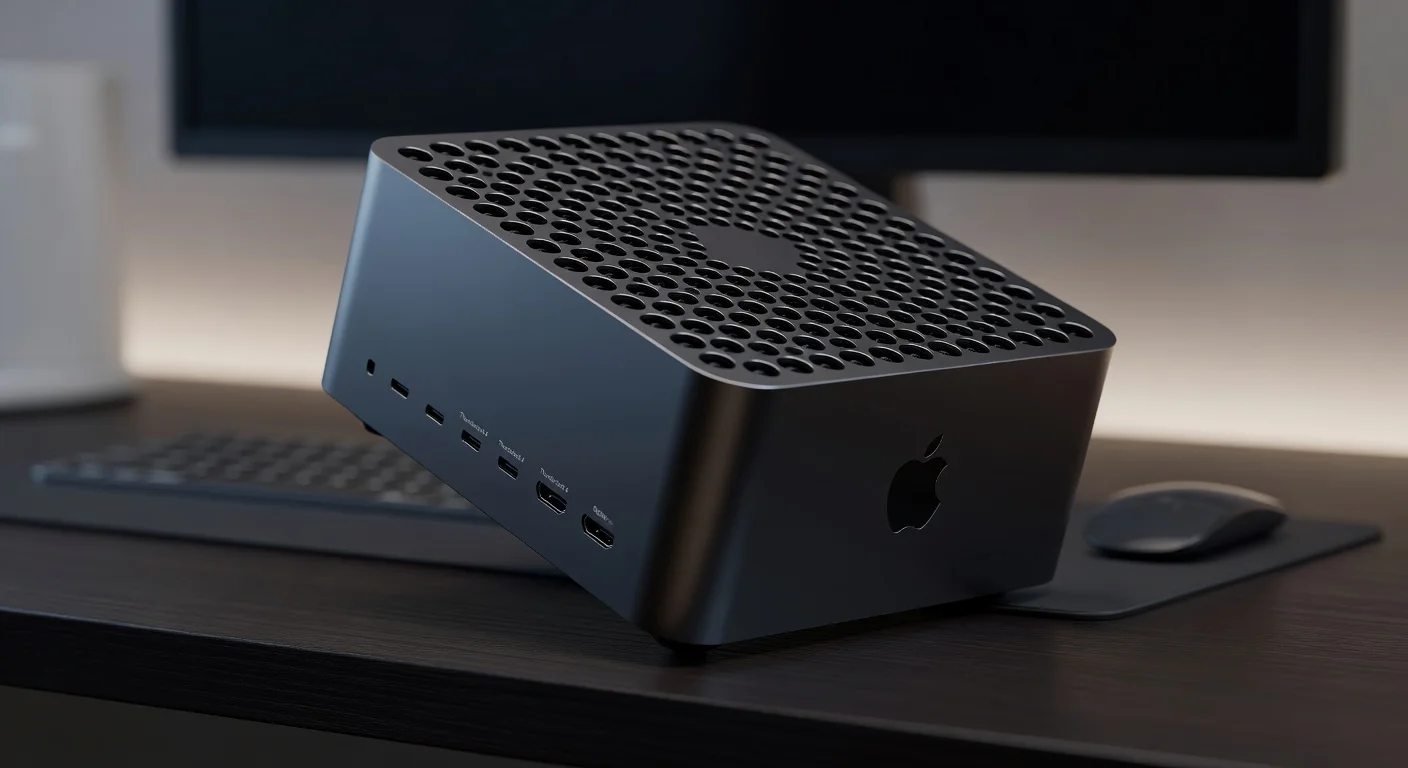 Apple Mac Studio M5 - detail closeup